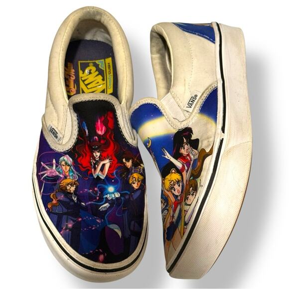 Sailor Moon x Vans ComfyCush Slip-On Sneakers (Rare!) - Picture 6 of 9